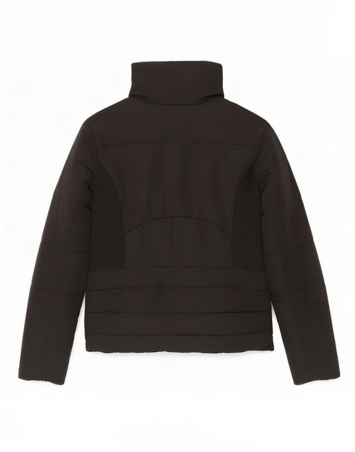 Zara Dame Polstret Jakke UK 18 XL Sort Polyester