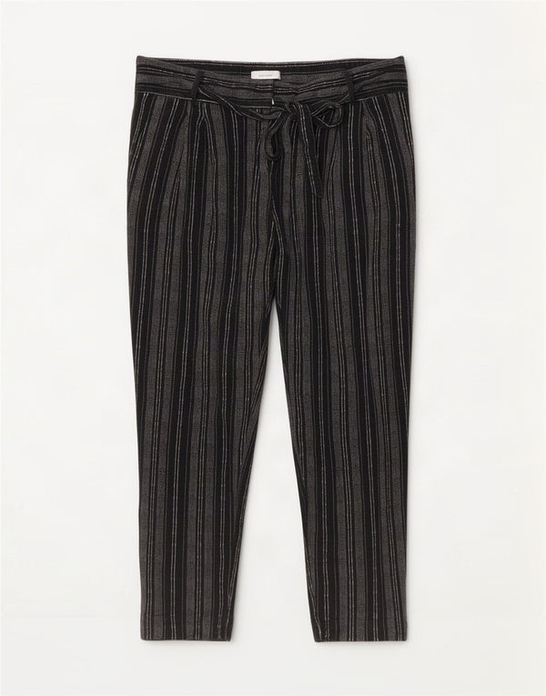 Marks & Spencer Dame Cropped Trousers UK 16 Large W36 L25 Sortstribet