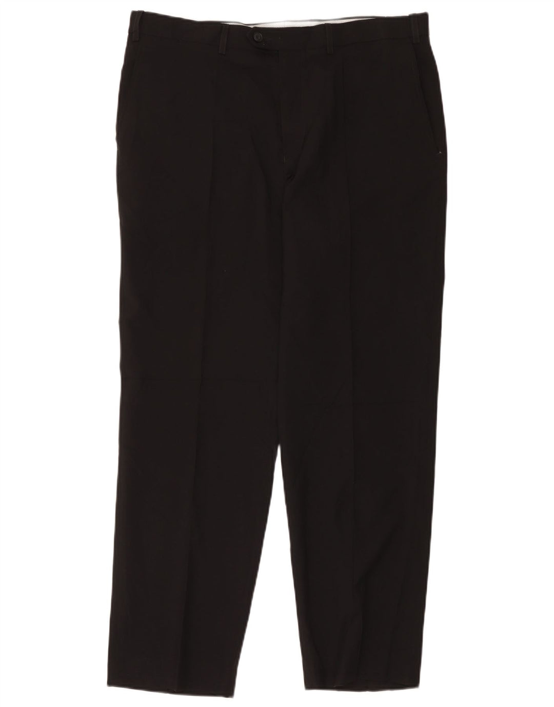Marks & Spencer Straight Suit Bukser til mænd W36 L31 Sort polyester