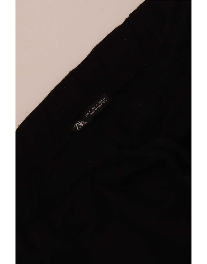 Zara Træningsdragtsbukser til kvinder UK 8 Small Black