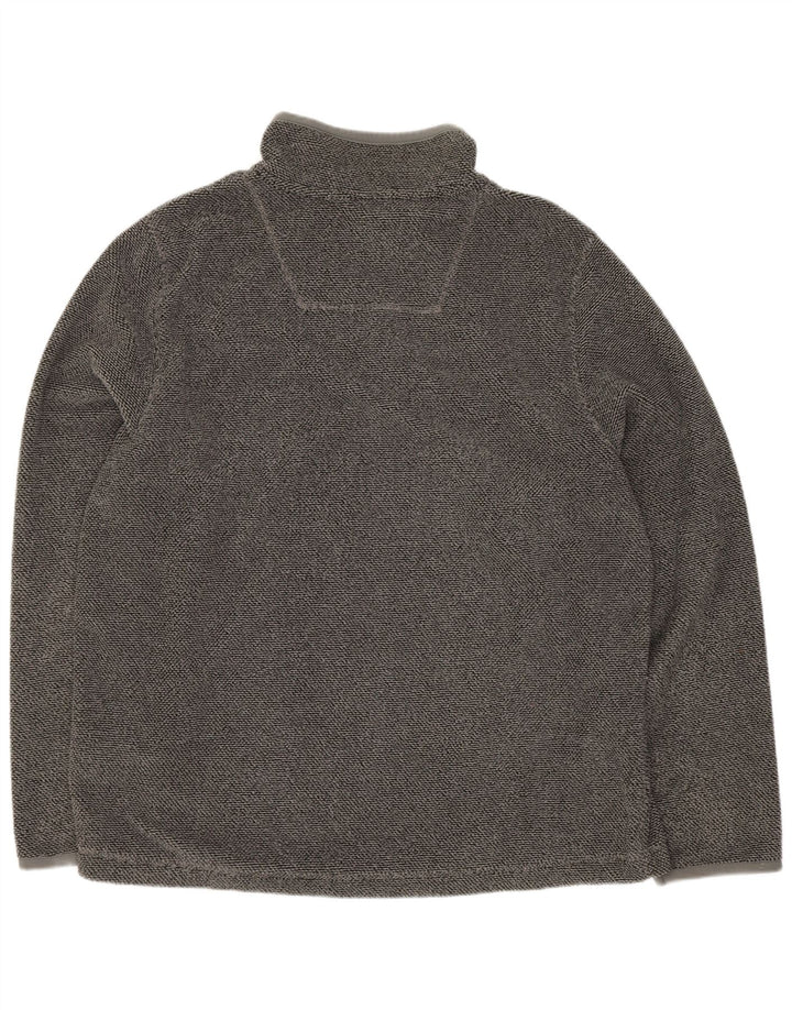 Weird Fish Herre Zip Neck Sweatshirt Jumper XL Grå Polyester