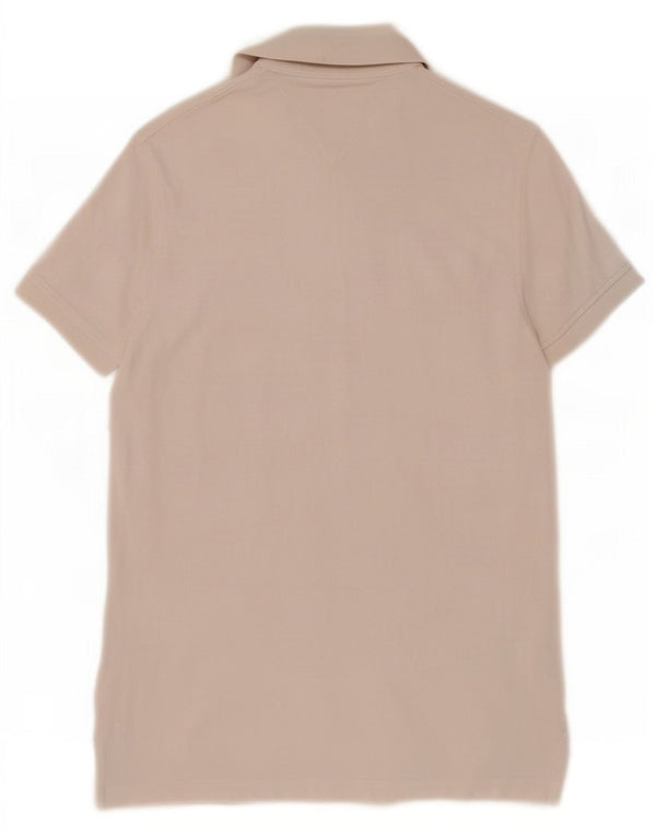 Tommy Hilfiger Herre Slim Fit Polo Shirt XS Hvid Bomuld