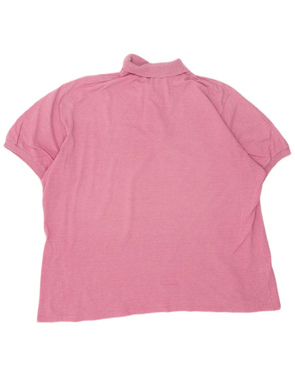 Lacoste Poloskjorte til mænd størrelse 8 3XL Pink Flecked Bomuld