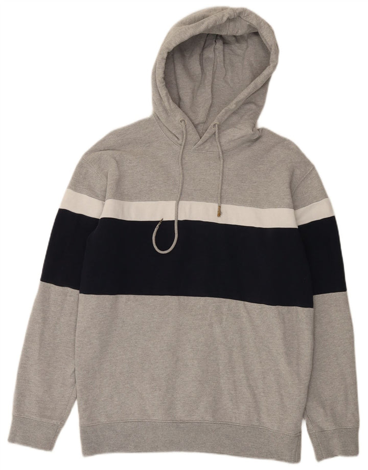 Zara Herre hættetrøje Jumper Medium Grey Colourblock Bomuld