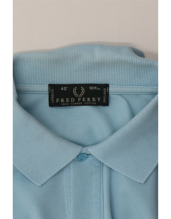 Fred Perry herre poloshirt Medium blå bomuld