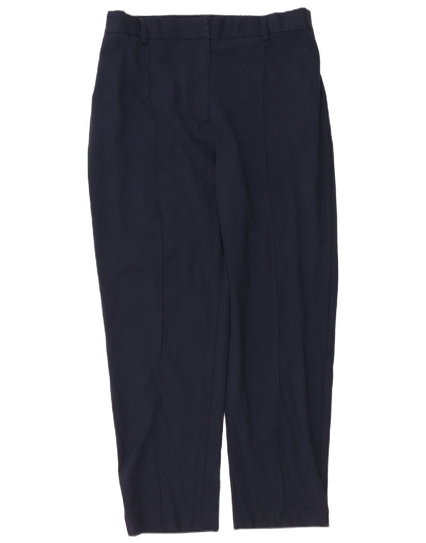 Marks & Spencer Dame Relaxed Fit Casual Bukser UK 18 XL W38 L30 Navy Bl