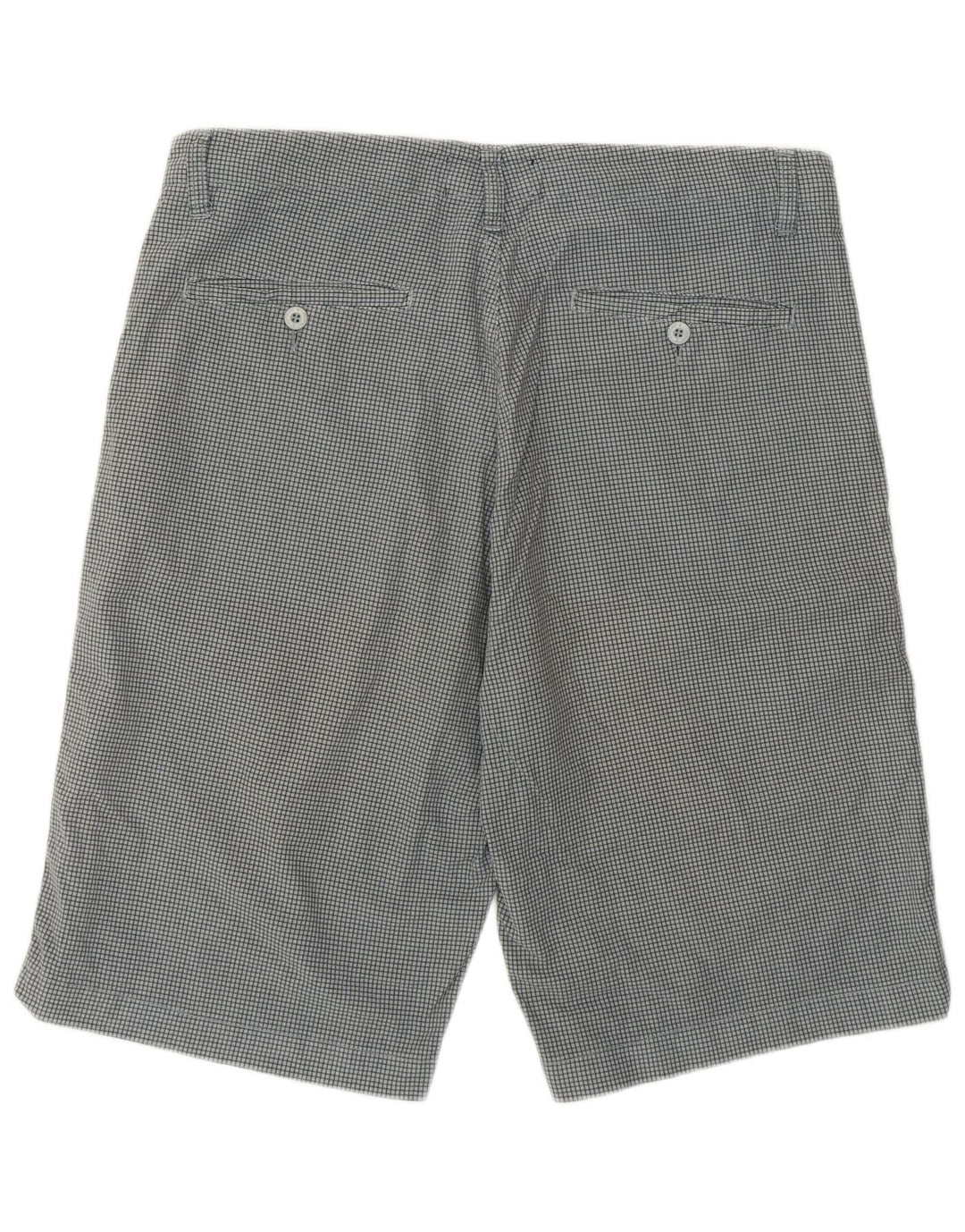 Converse Chino Shorts til mænd store W34 grå ternet bomuld