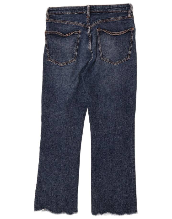 Zara Womens Cropped Jeans EU 38 Small W28 L24 Blue