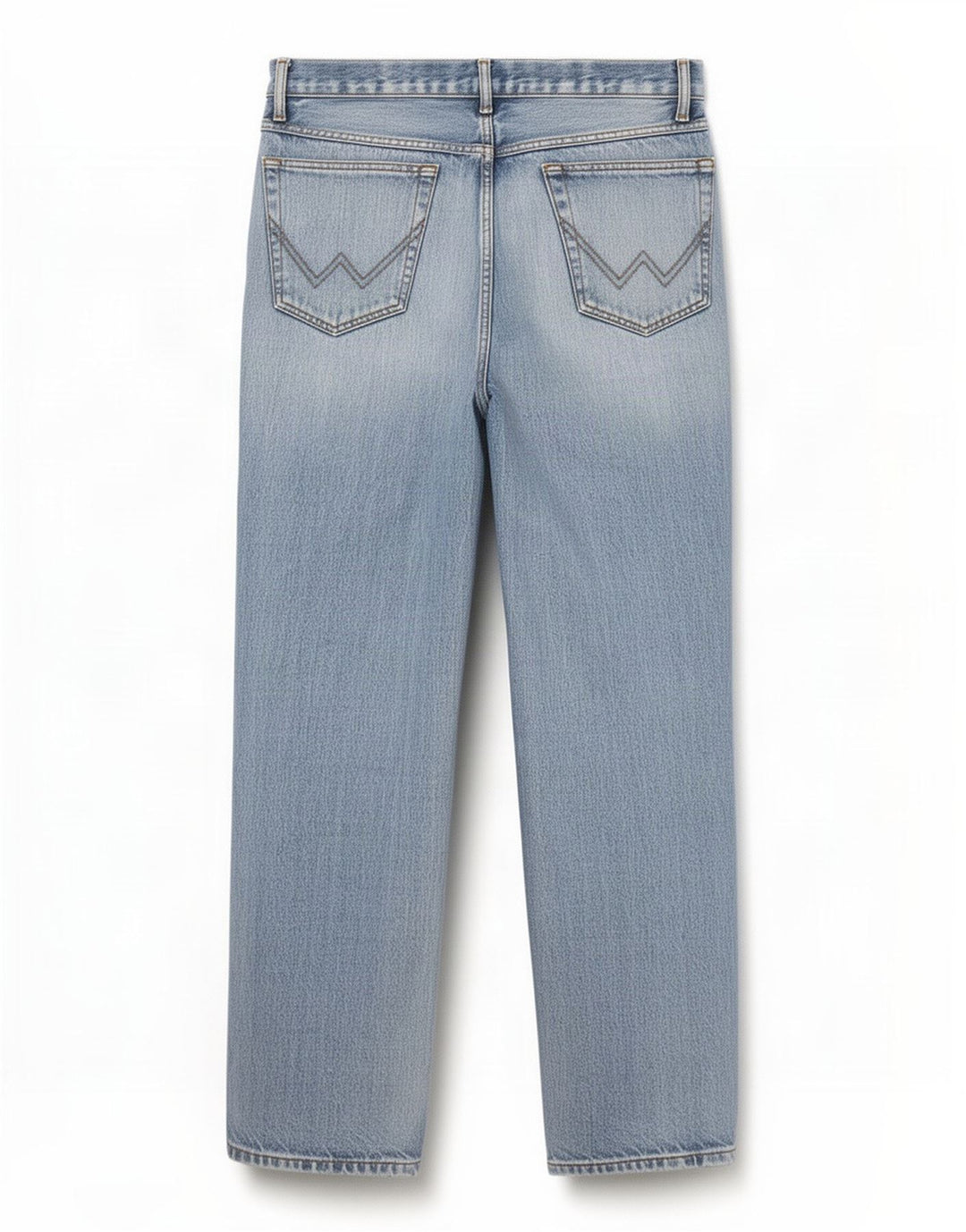 Wrangler Texas Straight Jeans til kvinder W34 L32 blå bomuld