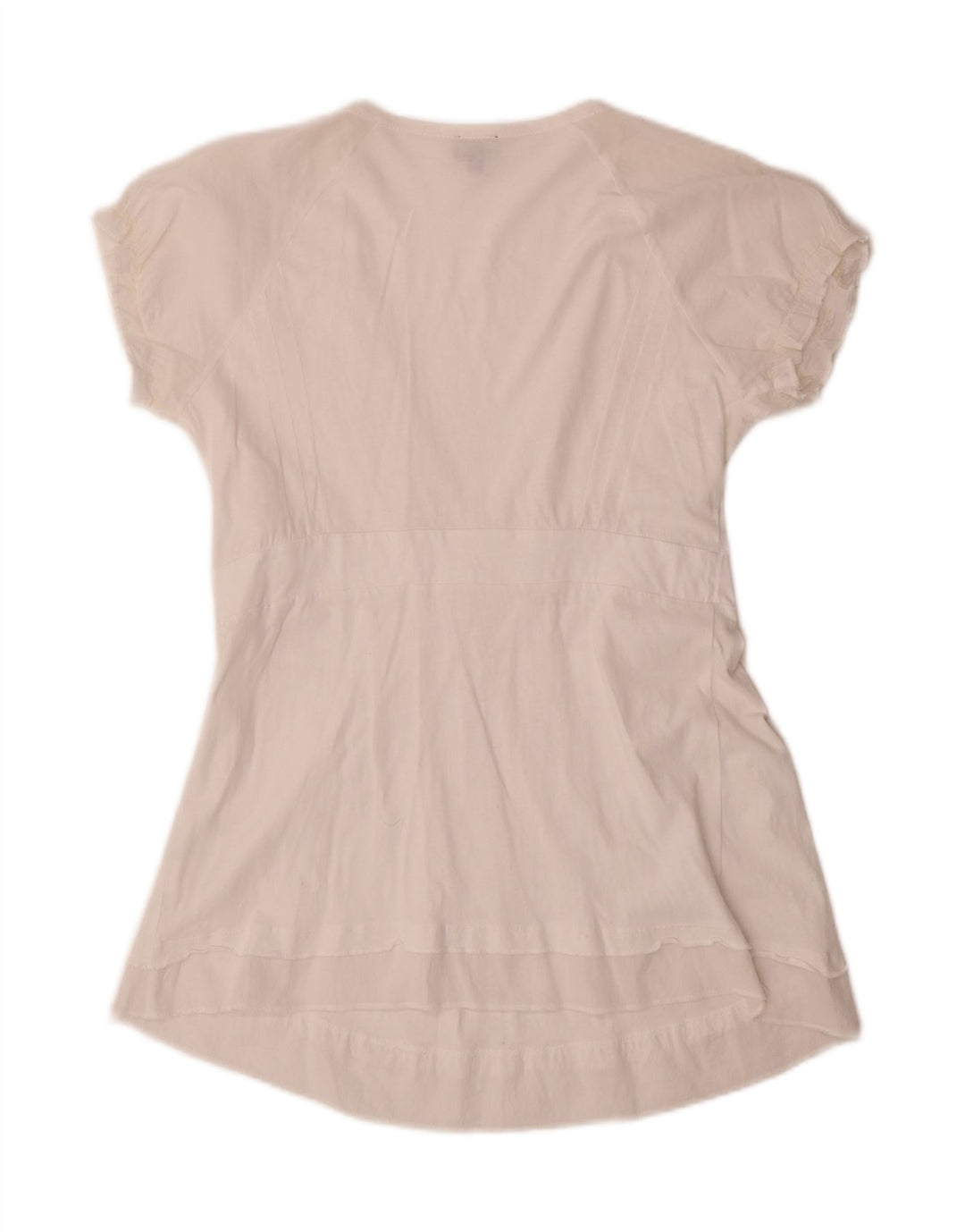 Calvin Klein Jeans Damebluse Top UK 14 Stor Hvid Bomuld