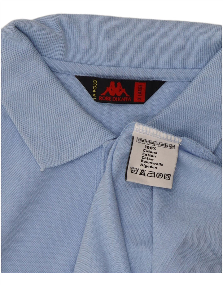 Kappa herre poloshirt XL blå bomuld