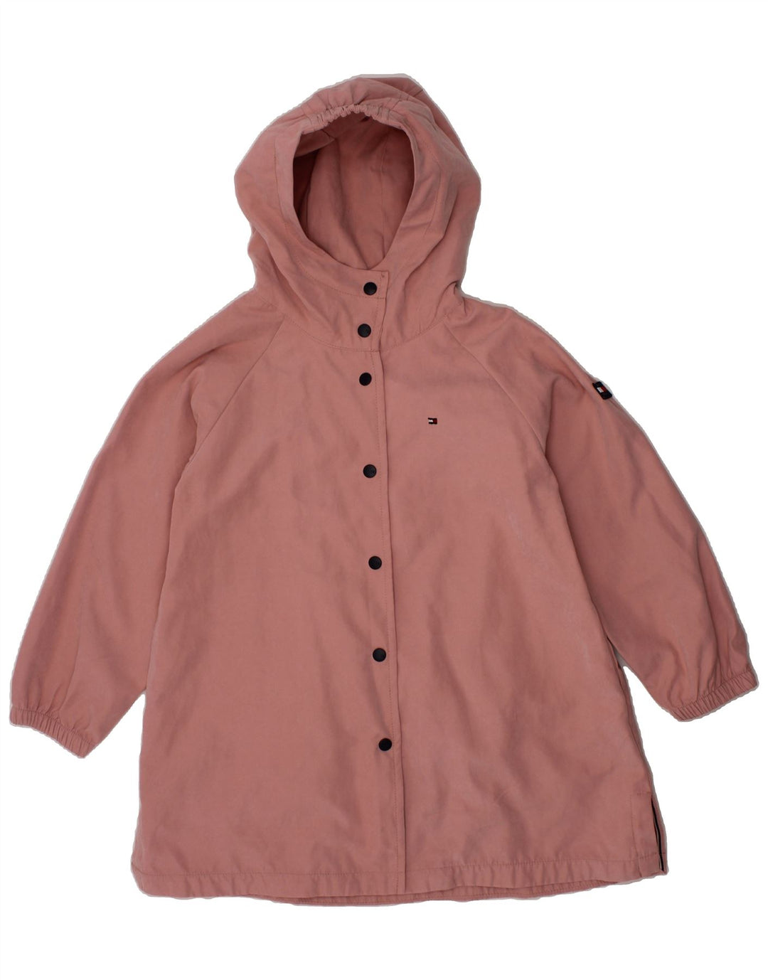 TOMMY HILFIGER Girls Hooded Windbreaker Jacket 3-4 Years Pink Polyester Vintage Tommy Hilfiger and Second-Hand Tommy Hilfiger from Messina Hembry 
