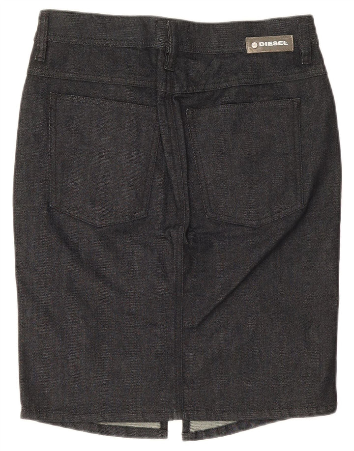 Diesel Dame Denim Nederdel W31 Stor Sort Bomuld