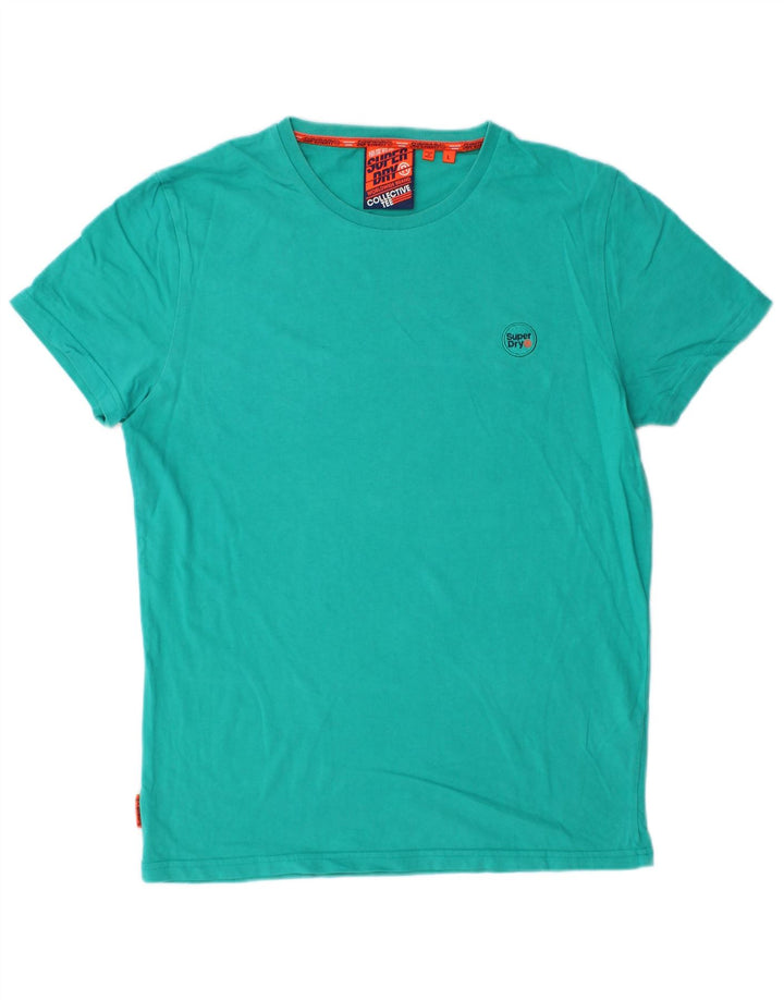SUPERDRY Herre T-Shirt Top Stor turkis bomuld