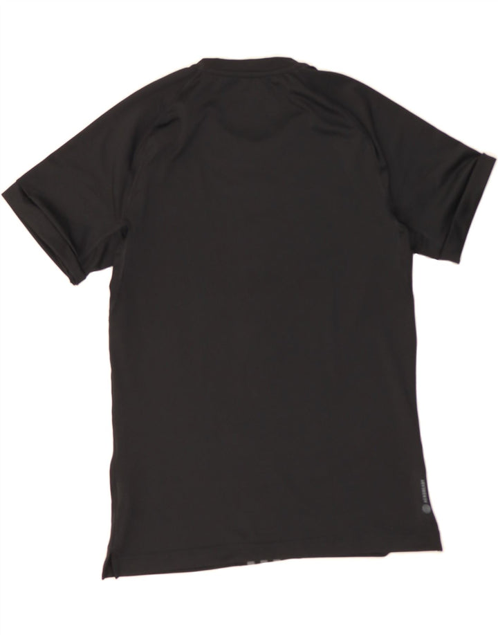 ADIDAS Mens T-Shirt Top Medium Black Polyester Vintage Adidas and Second-Hand Adidas from Messina Hembry 