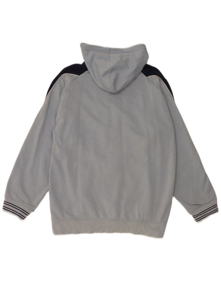 Nike drenge grafisk hættetrøje med lynlås 13-14 år XL Blå Colourblock Bomuld