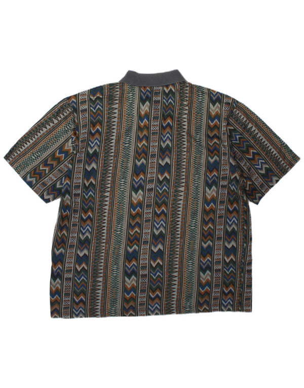 Mango Polo Shirt til mænd XL Flerfarvet Geometrisk