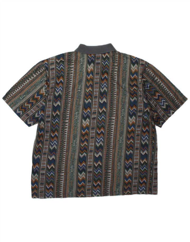Mango Polo Shirt til mænd XL Flerfarvet Geometrisk