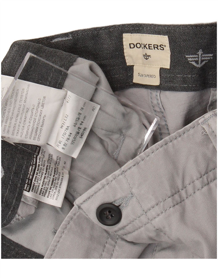 Dockers Herre Slim Tapered Chino Bukser W31 L32 Grå Bomuld