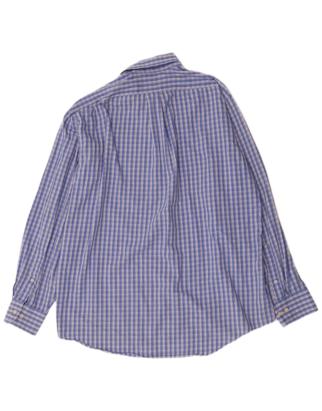 Chaps Herre Classic Fit skjorte str. 16 1/2 Large Blue Check Cotton