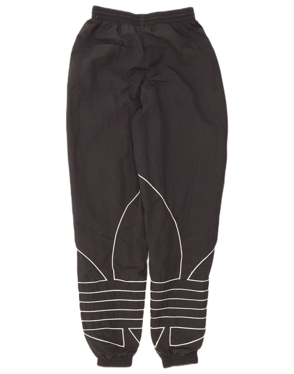 Adidas Graphic Tracksuit Bukser til kvinder Joggers UK 6 Small Black Polyester