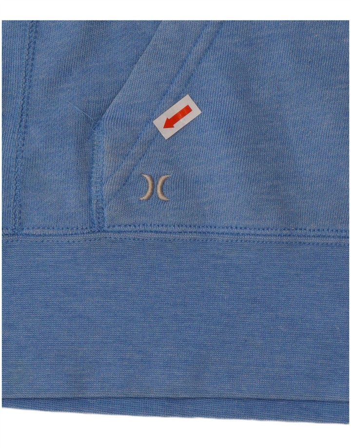 HURLEY Grafisk hættetrøje til kvinder UK 14 Medium Blue
