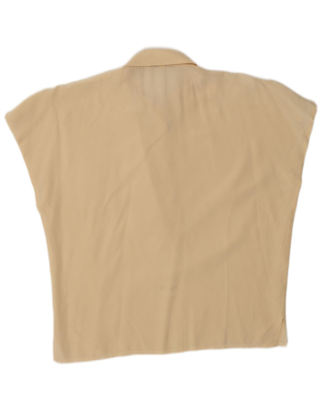 Paolo Tonali Dame Oversized Bluse Top UK 10 Small Beige