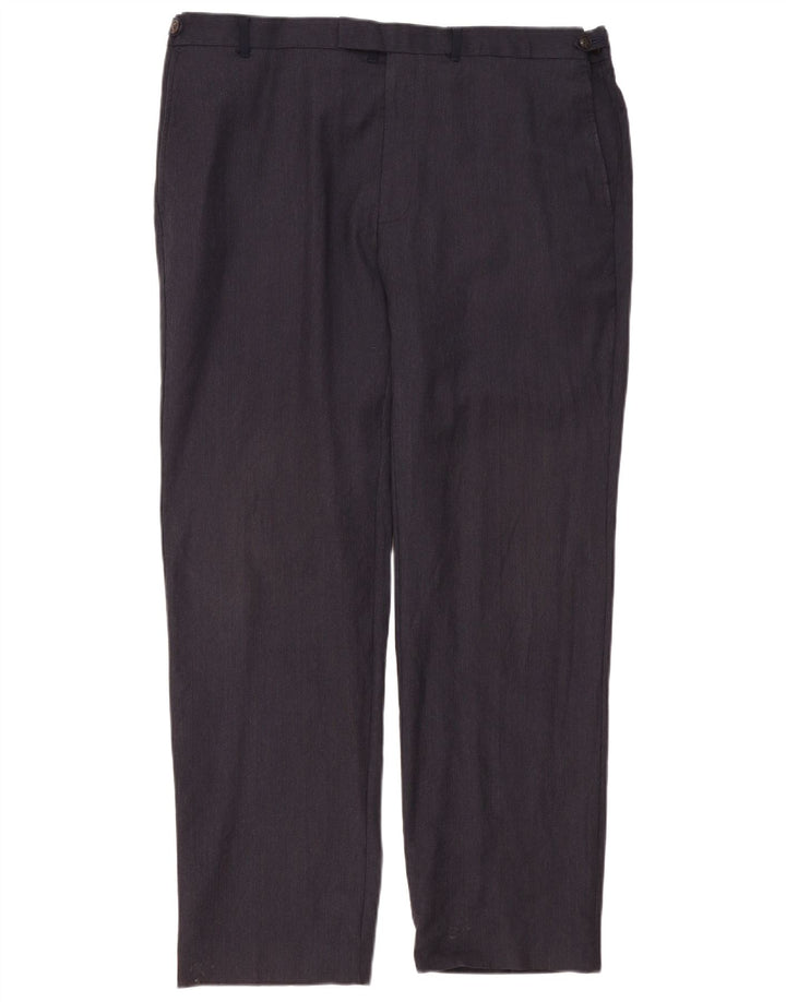 Marks & Spencer Herre Regular Fit Suit Bukser W42 L33 Marineblå Uld