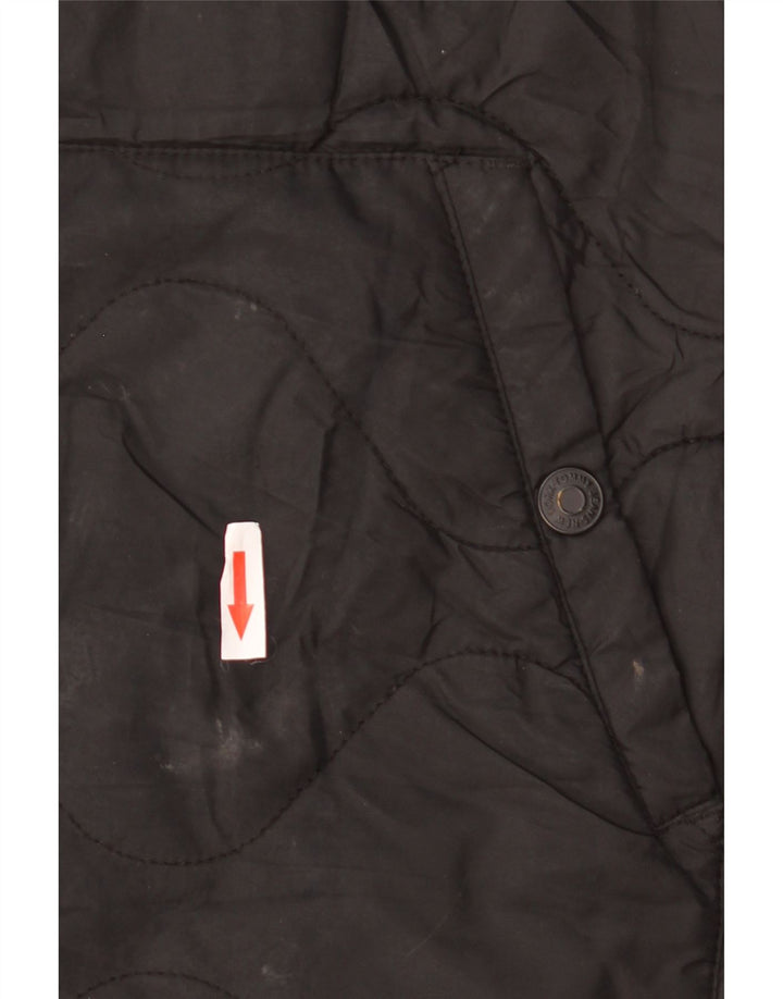 Tommy Hilfiger Dame Oversized Polstret Frakke UK 10 Small Black Polyester