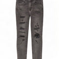 Zara Herre Distressed Skinny Jeans EU 40 Medium W31 L29 Grå Bomuld