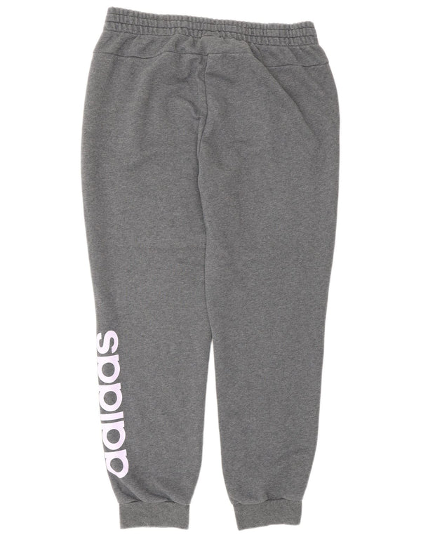 Adidas Grafisk træningsdragt bukser til kvinder Joggers UK 20/22 XL Grå Bomuld