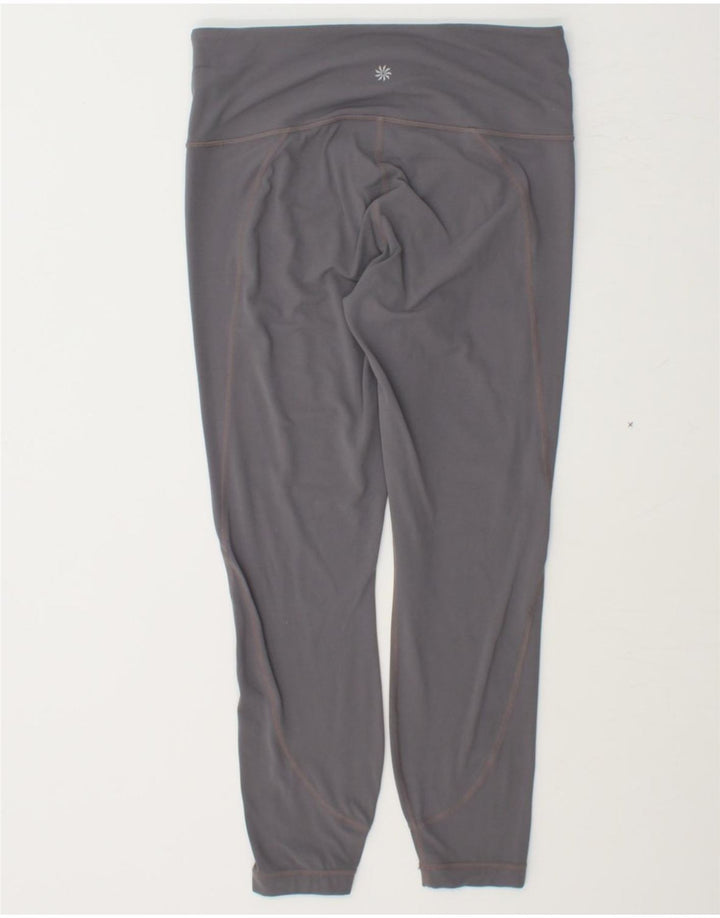 ATHLETA Womens Leggings UK 14 Medium Grey Polyester Vintage Athleta and Second-Hand Athleta from Messina Hembry 