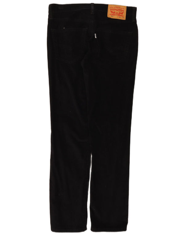 Levi's Herre 511 Slim Corduroy Bukser W31 L30 Sort Bomuld