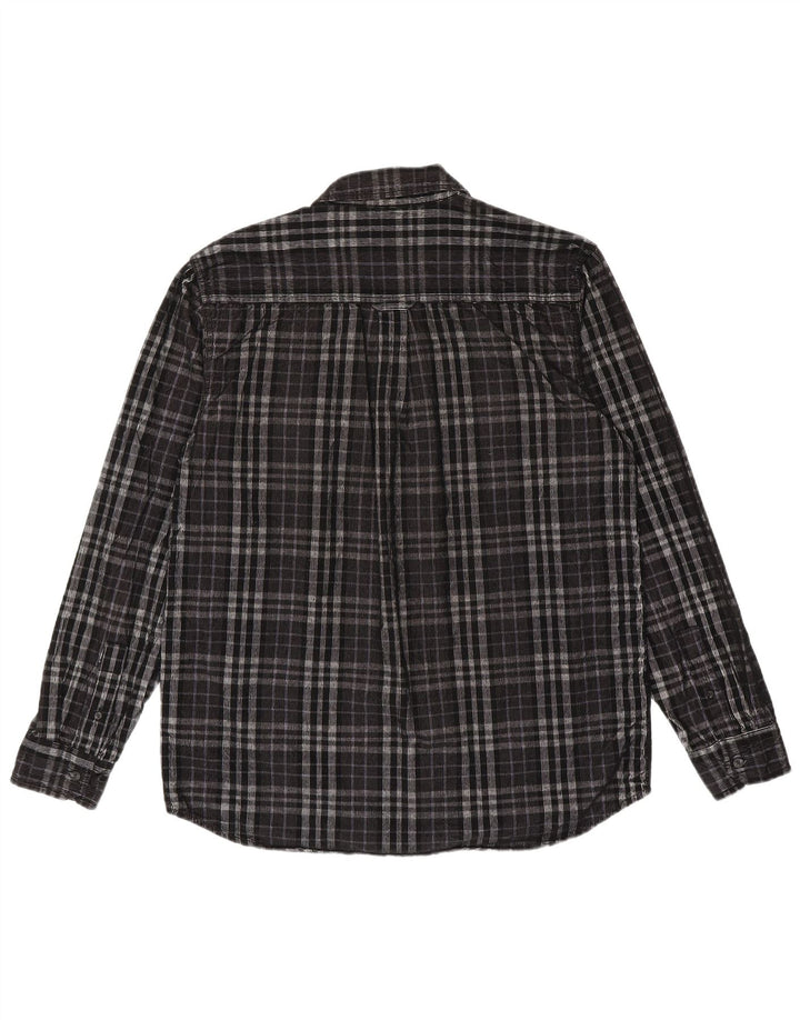 Rip Curl Herre flannelskjorte Stor sort ternet bomuld