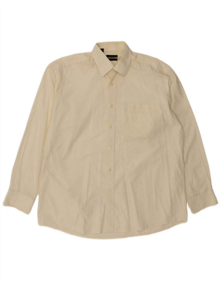 PIERRE CARDIN Herreskjorte str. 42 16 1/2 Large Off White Bomuld