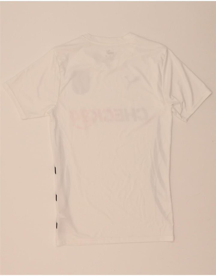 Puma Herre Deutshland Grafisk T-Shirt Top XS Hvid Polyester