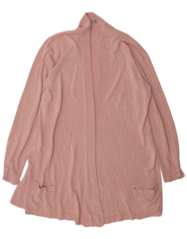 Marks & Spencer Dame Longline Åben Cardigan Sweater UK 22 3XL Pink