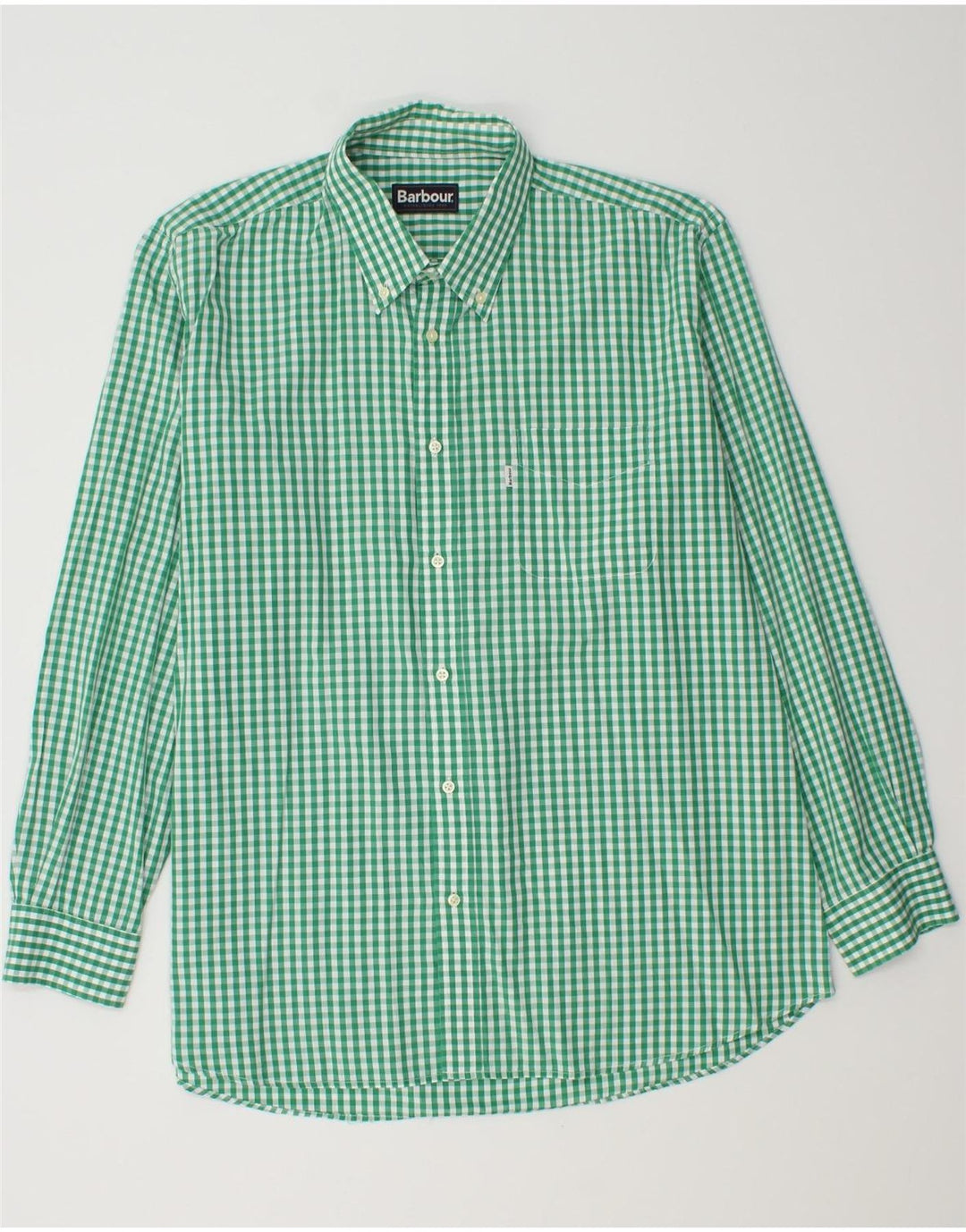 Barbour Herreskjorte Stor Grøn Gingham