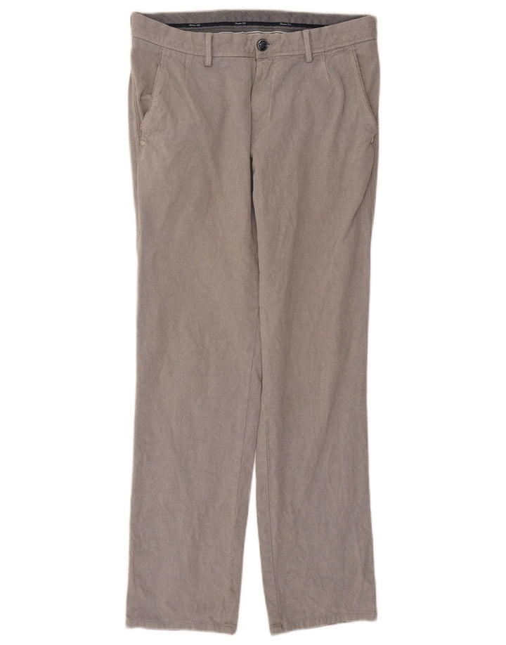 Massimo Dutti Herre Chinobukser EU 38 Small W30 L29 Grå Argyle/Diamond