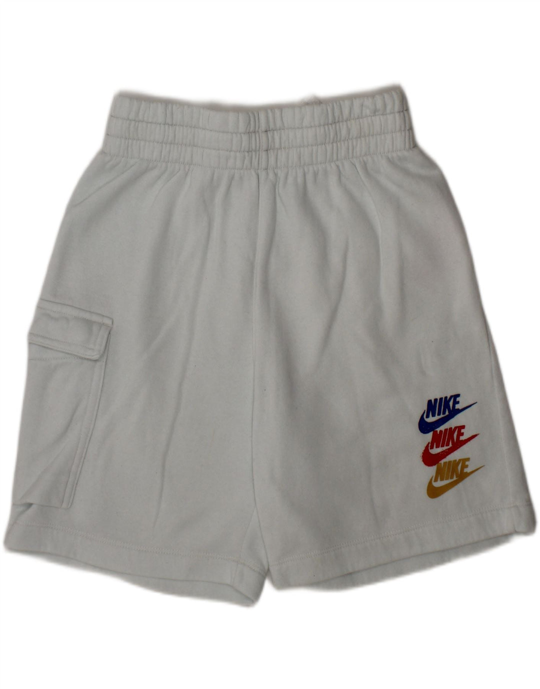 NIKE Boys Graphic Sport Shorts 10-11 Years Medium  Blue Cotton Vintage Nike and Second-Hand Nike from Messina Hembry 