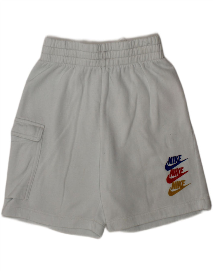NIKE Boys Graphic Sport Shorts 10-11 Years Medium  Blue Cotton Vintage Nike and Second-Hand Nike from Messina Hembry 