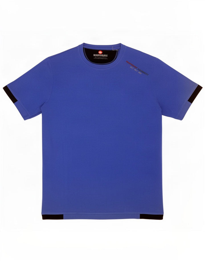 Murphy & Nye Herre Grafisk T-Shirt Top Lille Blå