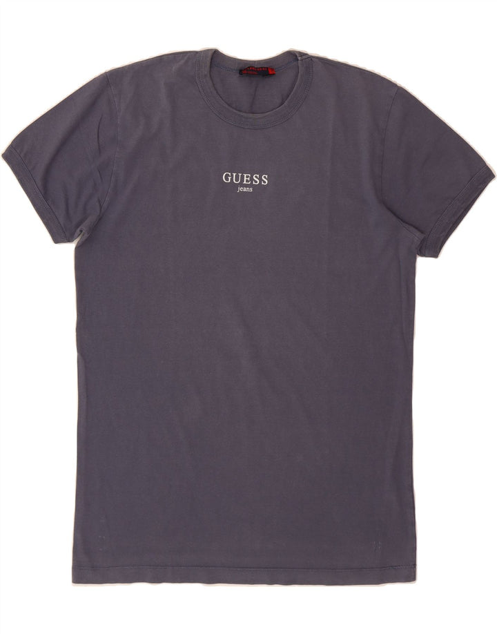 GUESS Mens Graphic T-Shirt Top XL Navy Blue Cotton Vintage Guess and Second-Hand Guess from Messina Hembry 