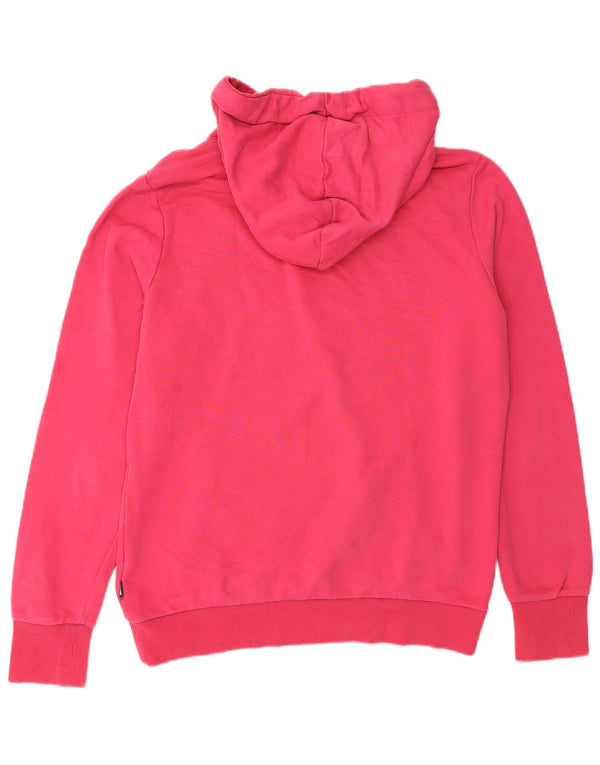 Superdry grafisk hættetrøje til kvinder UK 14 Large Pink Bomuld
