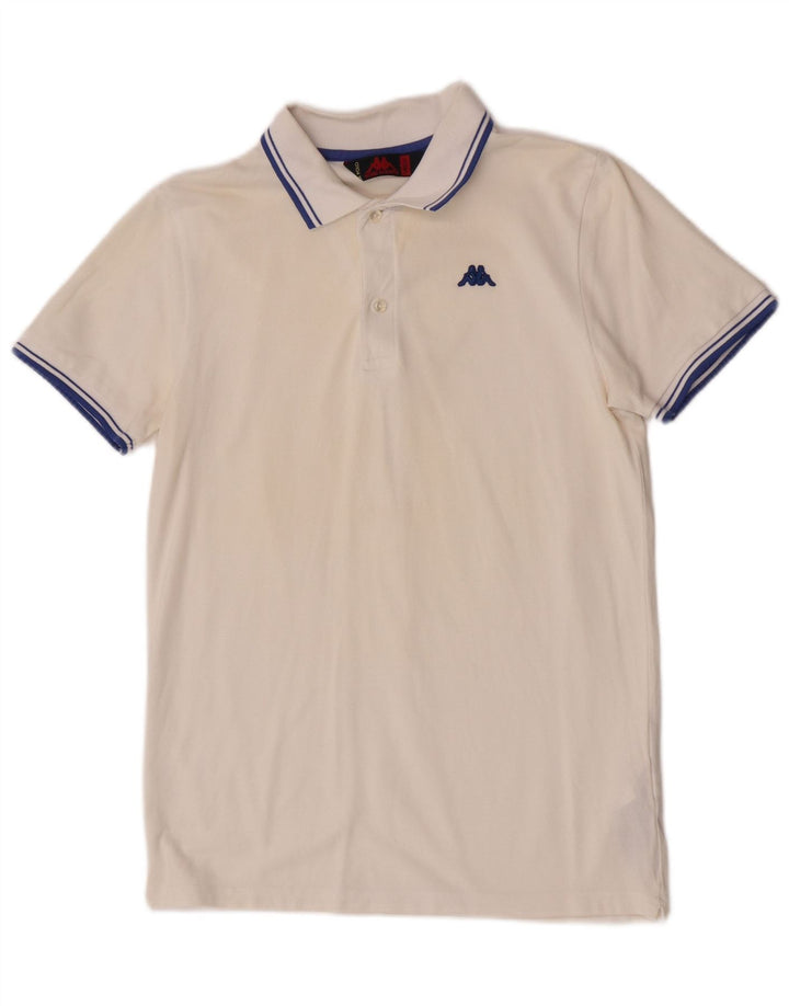 Kappa herre poloshirt Medium hvid bomuld