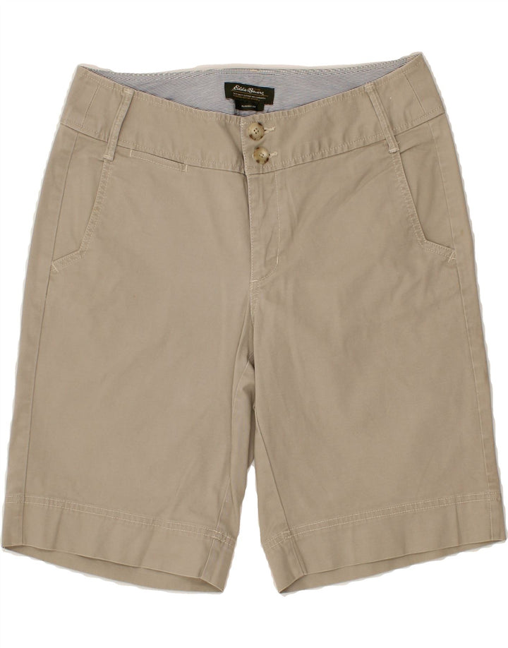 EDDIE BAUER Womens Blakely Fit Chino Shorts US 8 Medium W30 Beige Cotton Vintage Eddie Bauer and Second-Hand Eddie Bauer from Messina Hembry 