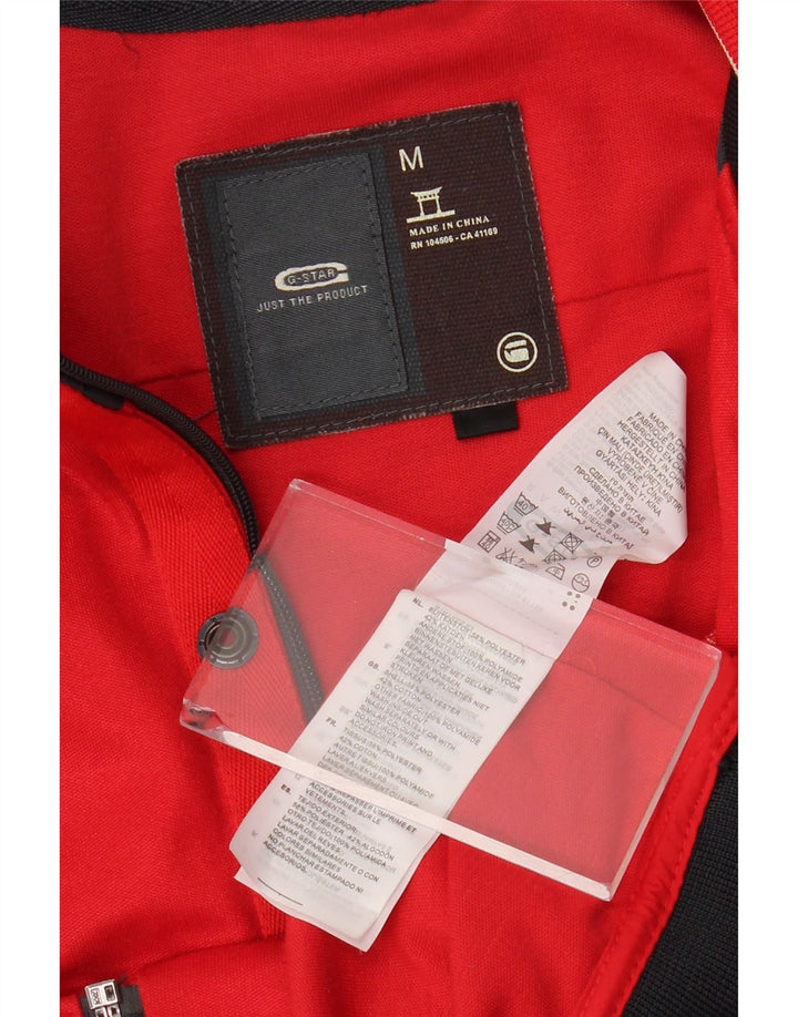 G-STAR Herre grafisk træningsdragt Topjakke Medium Rød Colourblock Polyester