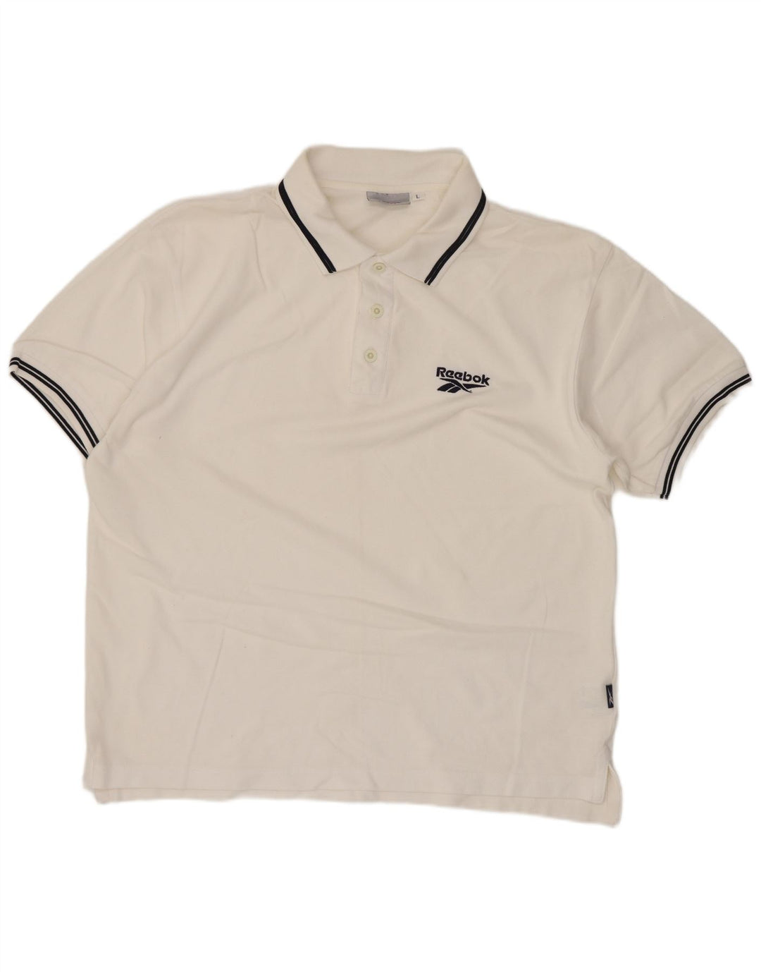 Reebok herre poloskjorte stor hvid bomuld