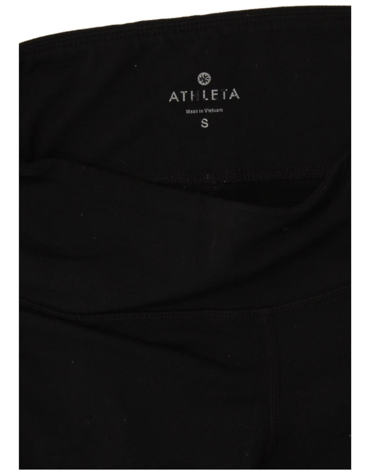 ATHLETA sportsshorts til kvinder UK 8 Lille sort polyester