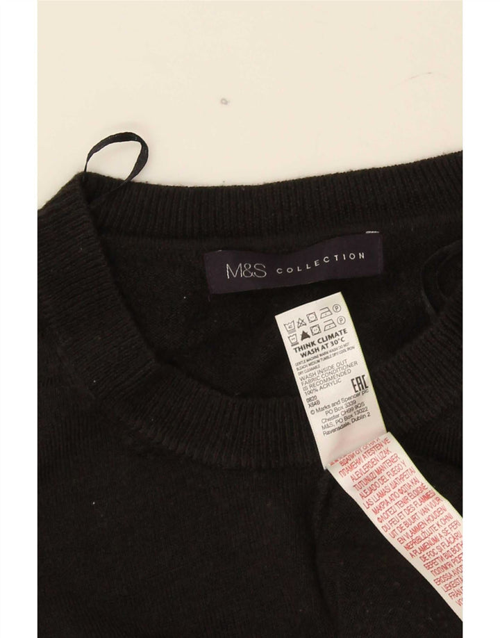 Marks & Spencer Dame sweater med rund hals DK 16 Stor Sort